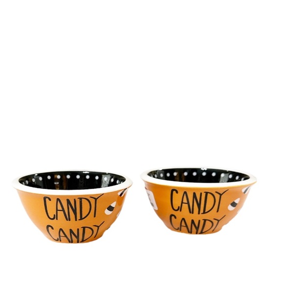 NEW Terramoto Ceramics CANDY CANDY Tidbit Bowl Set/2 ๐๐ - Picture 2 of 6